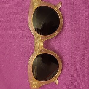 SUN BUDDIES Light Gold Sparkle Sunglasses